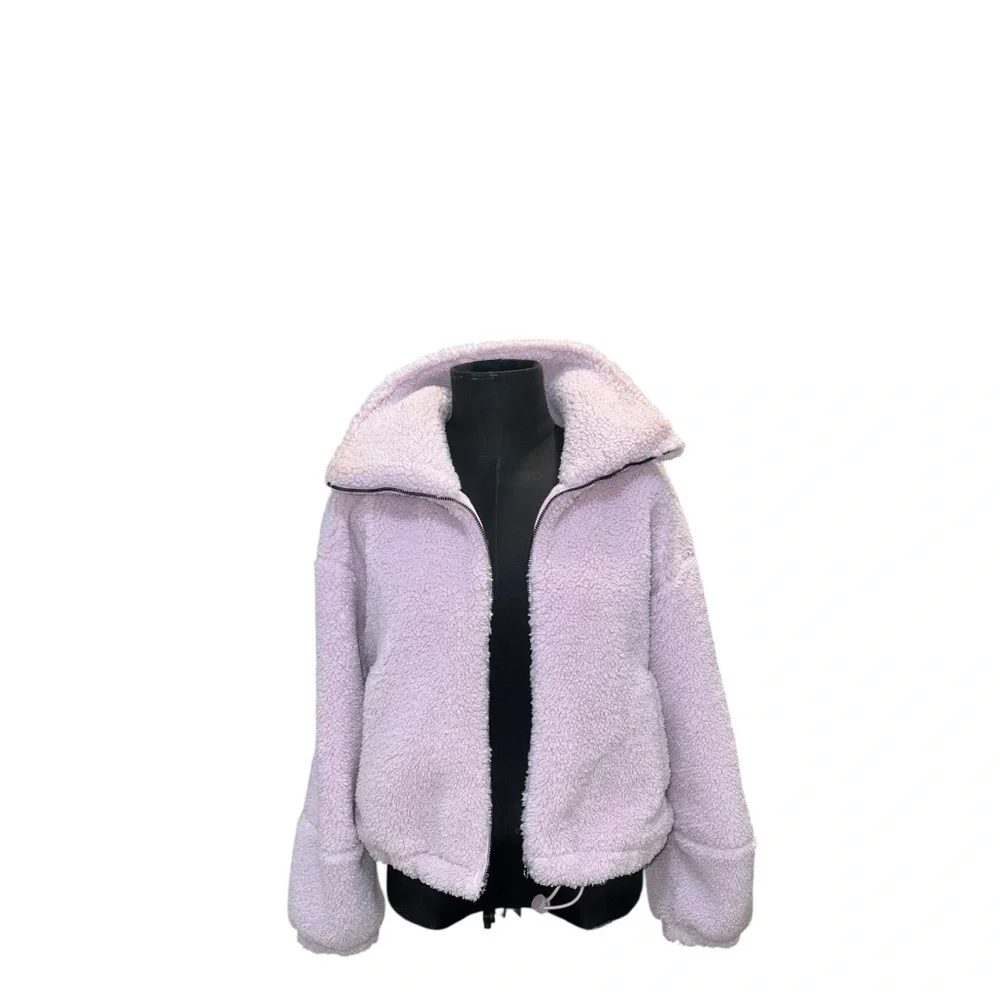 π πππππππππ Pink Peony Sherpa Jacket + Cap Set (Size 8) - Picture 3 of 13